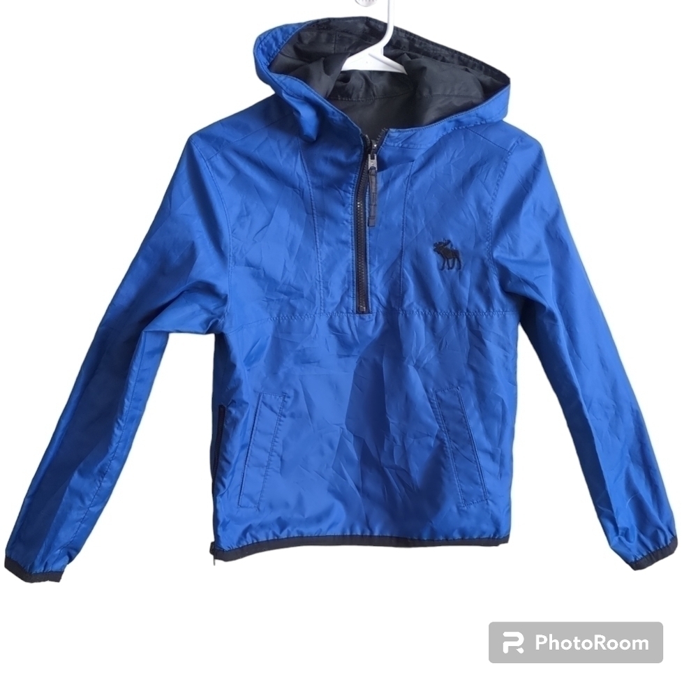 Abercrombie  &‎ Fitch Reversible Windbreaker Anorak Jacket Kids Size M